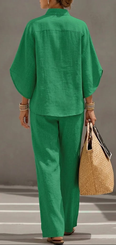 Conjunto Casual Natural Flow para Mujer