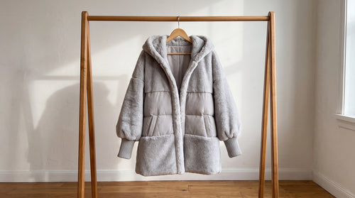 ABRIGO DE INVIERNO | Capucha y texturas combinadas