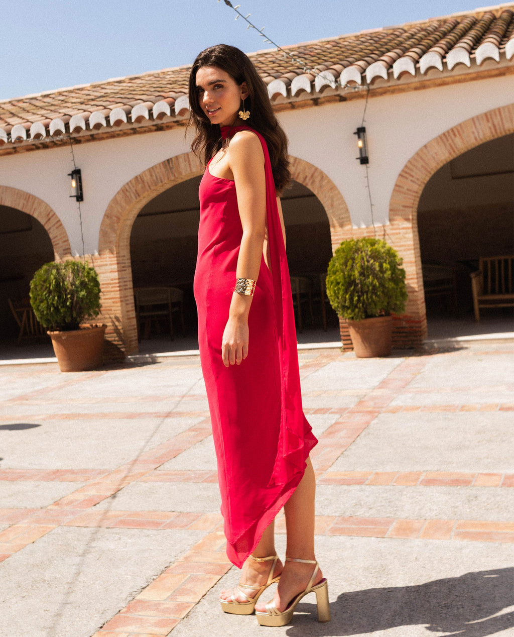VESTIDO GINEBRA · CEREZA