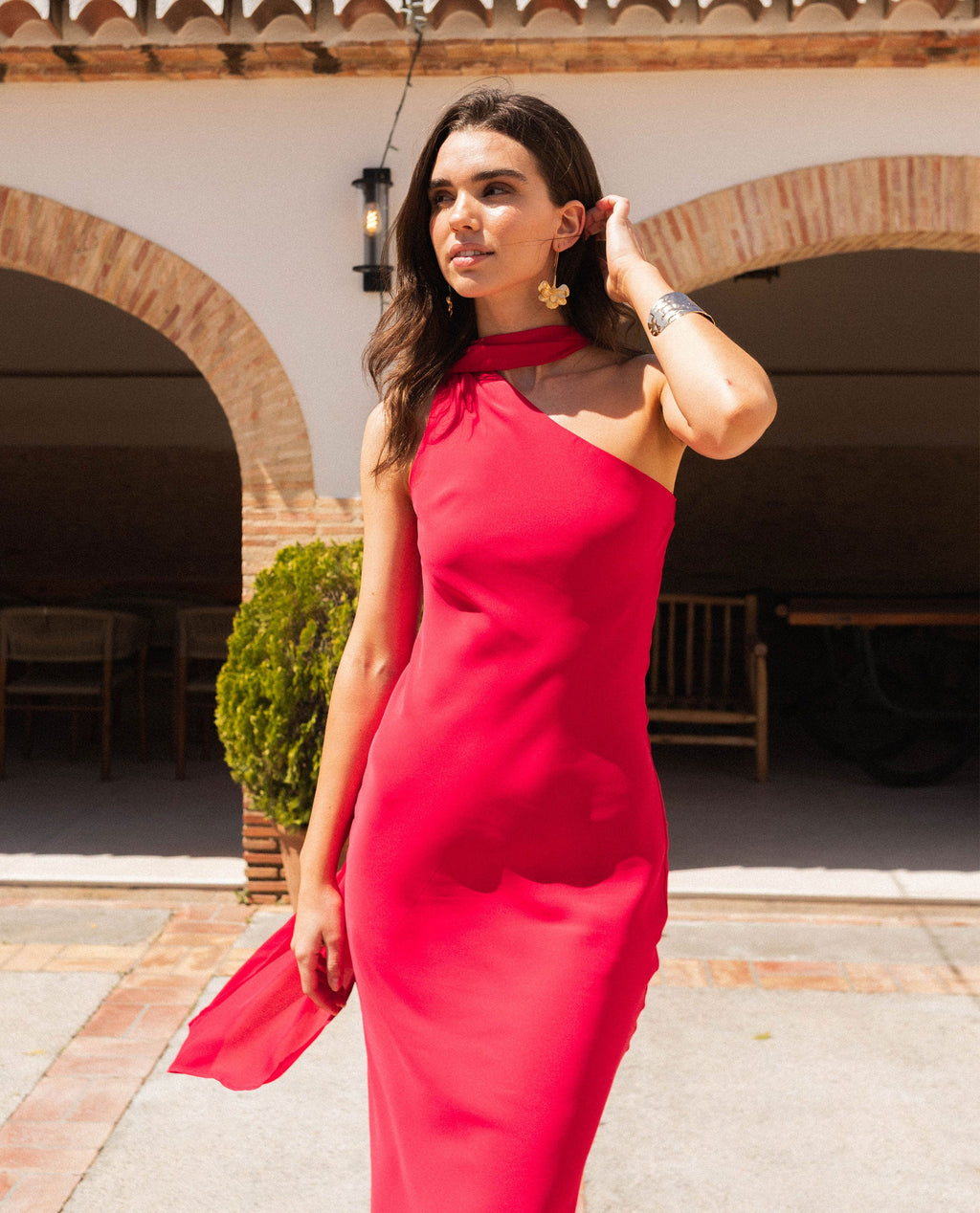 VESTIDO GINEBRA · CEREZA