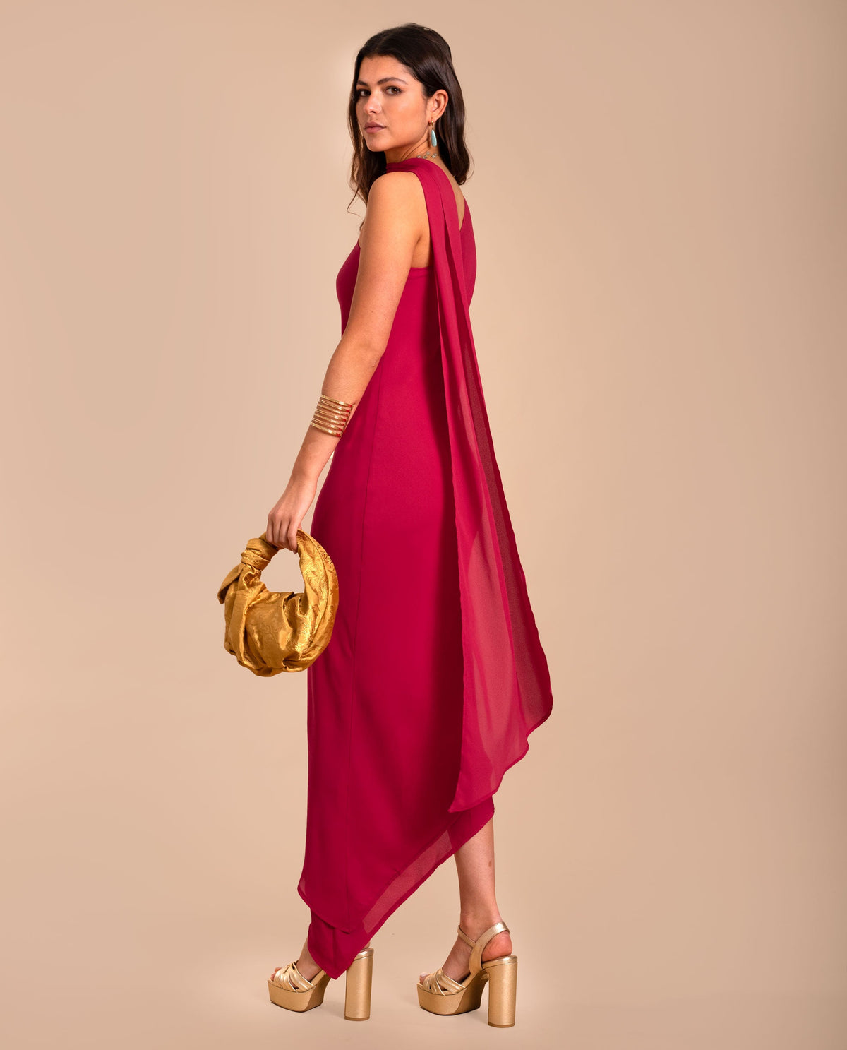 VESTIDO GINEBRA · CEREZA