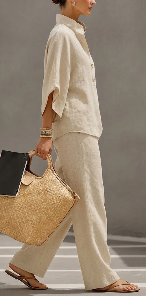 Conjunto Casual Natural Flow para Mujer