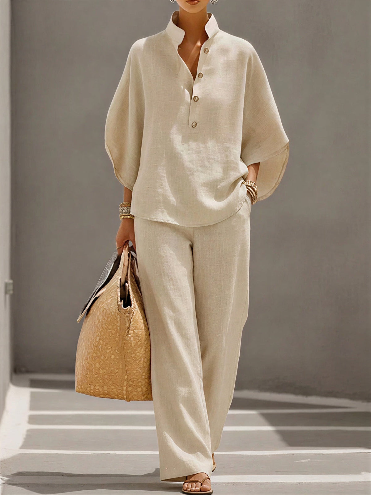Conjunto Casual Natural Flow para Mujer