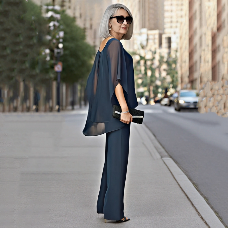 Conjunto Rayen Elegante Chiffon para Mujer