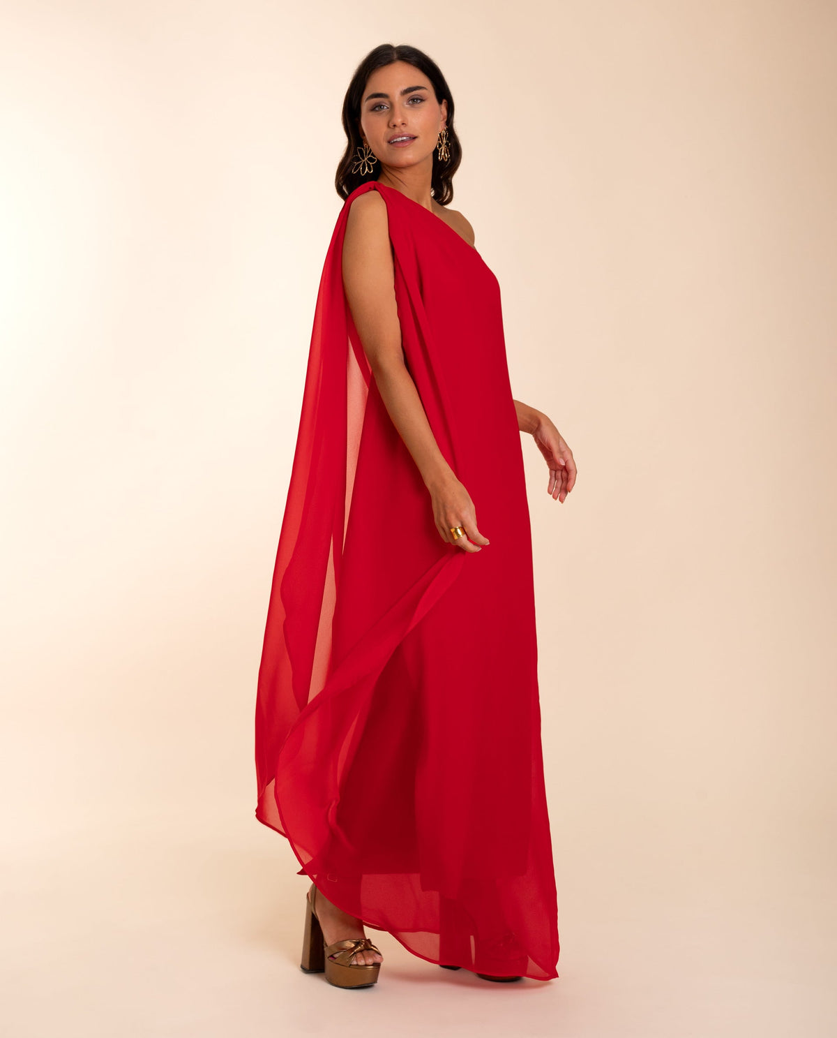 VESTIDO MRS. RIVERA · ROJO