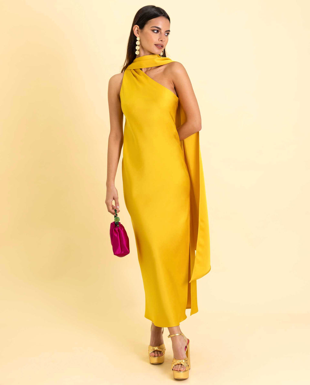 VESTIDO MRS. ABRIL · AMARILLO